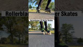 Rollerblades VS Roller Skates 🔥😱 skating tips freestyle shorts [upl. by Tabbatha]