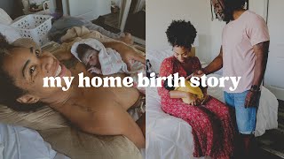 Our UNPLANNED Unassisted and Unmedicated Home Birth  Positive Birth Story First time mom [upl. by Proudman956]