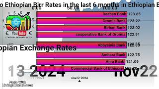 የ ኢትዮጵያ ብር የ 6 ወር ጉዞ USD to Ethiopian Birr Exchange Rates Trends from June to November 2024 [upl. by Kikelia797]