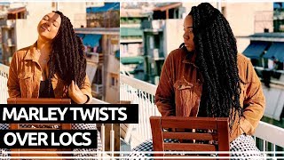 Marley Twists Over Thick Starter Locs [upl. by Ailbert962]