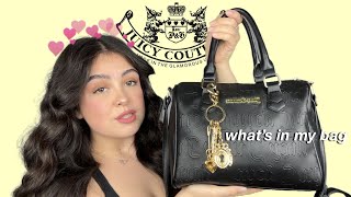 whats in my bag  JUICY COUTURE SPEEDY [upl. by Enineg509]