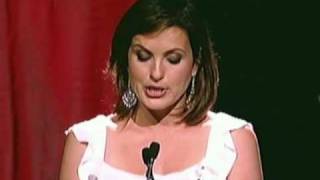 Mariska Hargitay receives a 2009 Gracie Award  Presented by Stephanie March [upl. by Veradi]