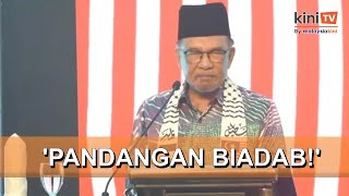 Anwar bidas suara biadab pertikai kerajaan bantu rakyat Palestin [upl. by Trstram]