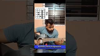 B minor chord Progression and Rhythm Lesson shorts shortsfeed howtoplayguitar [upl. by Leahsim]