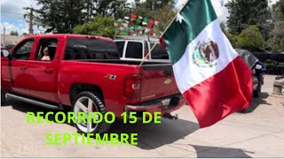 RECIRRIDO de AUTOS en OJOCALIENTEZACATECAS por el 15 DE SEPTIEMBRE  coique vlogs [upl. by Ravo]