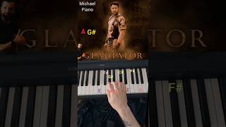 Gladiator Main theme як грати на фортепіано piano lesson piano ноти music gladiator piano [upl. by Premer]