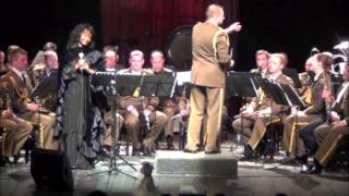 Charsie Sawyer  White Christmas with Lithuanian Military Symphonic Wind Orchestram4v [upl. by Arbe]