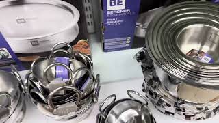 Bergner stainless steel cookware range  jyoti kitchen ware shop jp nager 7th phase banglore [upl. by Lowenstern]