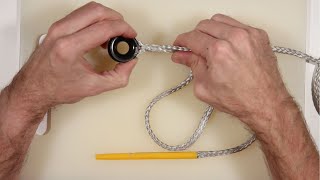 How to splice Dyneema onto low friction rings with Brummel lock splice  Yachting Monthly [upl. by Neda668]