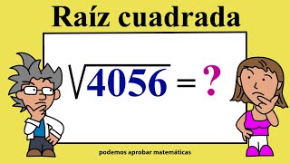 Cómo resolver Raíces Cuadradas  Sacar la raíz cuadrada de 1 2 3 y 4 dígitos [upl. by Eninahs306]