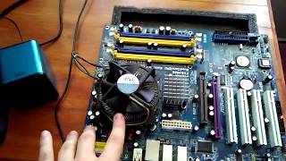 RETRO PC  ASRock 4CoreDualVSTA AGPPCIE DDRDDR2 775 [upl. by Delcina]