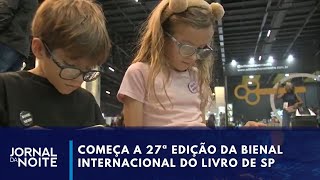 Bienal do livro de São Paulo 600 mil visitantes são esperados  Jornal da Noite [upl. by Eitnom100]