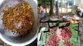 গ্রাম্য পদ্ধতিতে খাওয়া দাওয়ার ব্যাবস্থা😱।। village style eating recipe।।cook this delicious [upl. by Esalb]