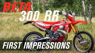 2017 Beta 300 RR  First Impressions [upl. by Aillimat]