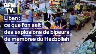 Liban ce que lon sait des explosions simultanées de bipeurs de membres du Hezbollah [upl. by Anigger]