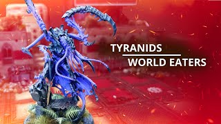 Tyranids vs World Eaters  10th Edition Warhammer 40k Battle Report warhammer40k [upl. by Anale248]