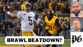 PittWest Virginia fallout Phil Jurkovec crumbles again in Backyard Brawl beatdown [upl. by Aryamoy]