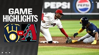 Brewers vs Dbacks Game Highlights 91324  MLB Highlights [upl. by Hgeilhsa7]