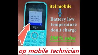 itel it2163 battery low temperature dont charge itel a48 battery low temperature dont charge [upl. by Vilhelmina]