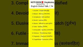 synonyms vocabulary learnenglish words meaning antonyms [upl. by Ellatsirhc126]