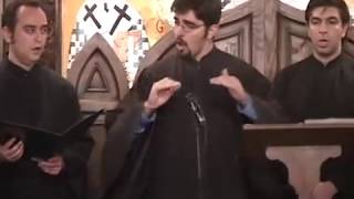 Orthodox Chant Ti ipermajo Kontakion Τη υπερμάχω Coro Bizantino S Juan Damasceno [upl. by Kalli]