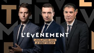 LÉvénement  Législatives 2024  Le débat décisif  suivez le direct [upl. by Fonzie]