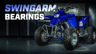 How To Replace Swing Arm Bearings on a Sport ATV [upl. by Naimed631]