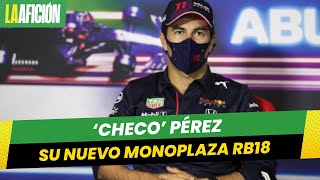 Red Bull presenta el RB18 el nuevo monoplaza de Checo Pérez en la Fórmula 1 [upl. by Tezzil]