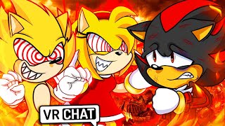 Fleetway Sonic amp Shadow Meet Fleetway Amy VR Chat [upl. by Fritzsche]