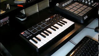 DARK HIP HOP beat making with Akai MPK Mini [upl. by Borroff]