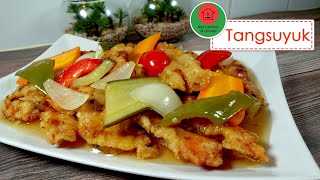 Tangsuyuk  Chicken Tangsuyuk  Korean Sweet And Sour Tangsuyuk Recipe  Naz’s Kitchen amp Lifestyle [upl. by Nerval]