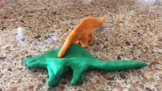 Dimetrodon vs Spinosaurus young quadruped [upl. by Sashenka]