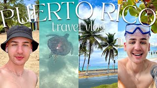 PUERTO RICO TRAVEL VLOG  SNORKELING WITH TURTLES  TRYING PUERTO RICAN FOOD  EXPLORING SAN JUAN 🇵🇷 [upl. by Eila]