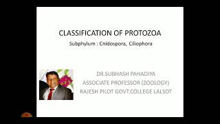 Classification of Protozoasub phylum Ciliophora and Cnidospora [upl. by Ttoile]