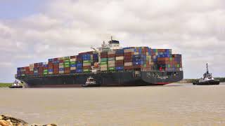 101200 DWT Hong Kong flagged Container Ship COSCO THAILAND [upl. by Ralph]