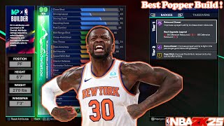 BEST COMP POPPER BUILD ON NBA2K25  BEST SHOOTING BIGMAN BUILD [upl. by Arolf]