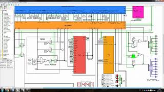 Simulation of the MOS 6502 processor running the test Klaus Dormann 6502 FUNCTIONAL TEST [upl. by Idnim721]