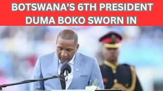 Botswana Presidential Innaugration President Duma Boko’s Maiden Speech botswana africa [upl. by Sirod753]