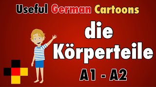 Learn Useful German die Körperteile  the body parts in German  Vocabulary for Beginners  A1 A2 [upl. by Gona914]