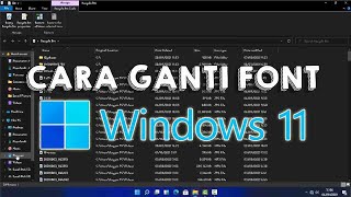 Cara Mengubah Font Laptop Windows 11 [upl. by Anyahc]