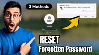 RESET Windows 1011 Forgotten Password Without losing Data 3 Methods of 2024 [upl. by Azilef145]