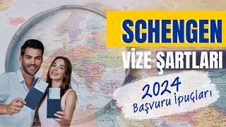 Schengen Vize Başvuru Şartları Pasaport Maddi Kaynak Sigorta [upl. by Fugate]