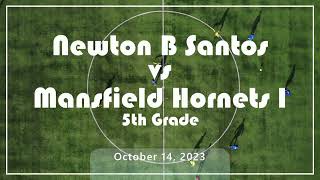 Newton B Santos vs Mansfield Hornets October 14 2023 [upl. by Aikat958]