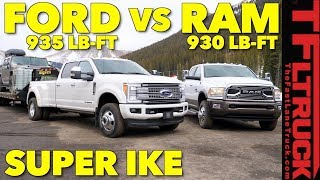 2018 Ram 3500 HD vs Ford F350 vs Worlds Toughest XXL Towing Test [upl. by Kyla704]