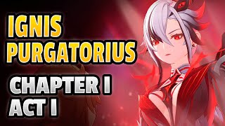 Ignis Purgatorius Chapter Act I FULL STORY ARLECCHINO BOSS   Genshin Impact [upl. by Ahaelam]