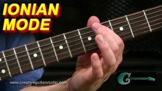 Guitar Lesson The Major Scale  Ionian Mode [upl. by Enilrad917]