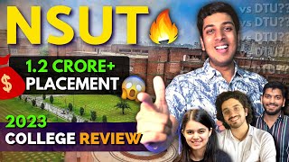 NSUT Review🔥 12 CRORE Package Better than IIT😱2024 [upl. by Virnelli]