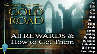 ESO GOLD ROAD How to Get EVERY REWARD goldroad eso  TamrielTidbits [upl. by Anirual]