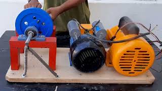 Flywheel Spring Machine using two AC Motors  Free Energy Generator [upl. by Livvyy]