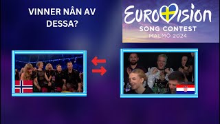 VINNER NÅN AV DESSA TVÅ EUROVISION 2024 ELLER [upl. by Nomra]